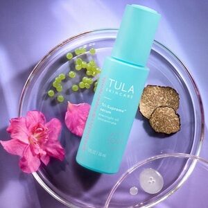 TULA Tri-Supreme Overnight Oil Serum 1 oz | Probiotic Glow Treatment | NIB